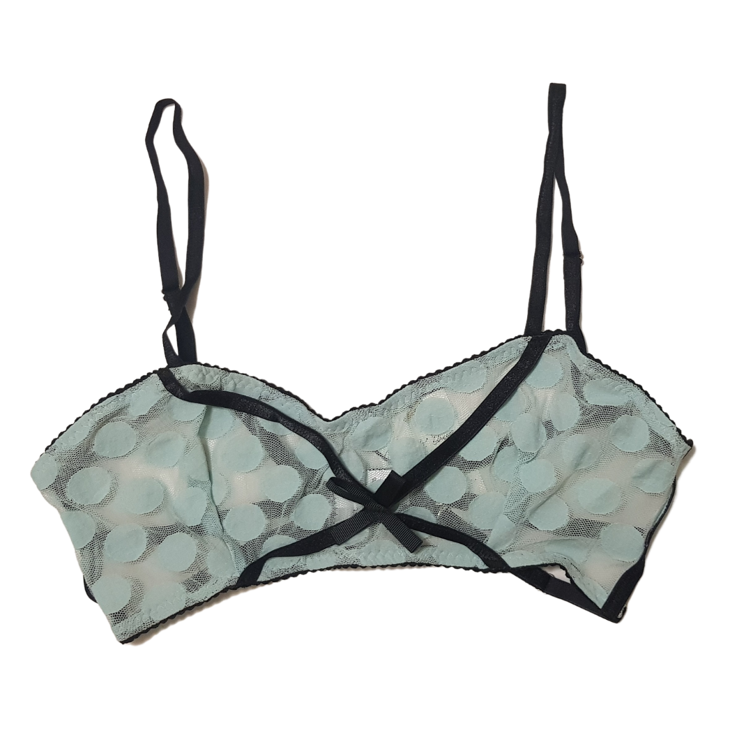 Iced Green Bow Me Bralette